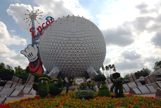 Epcot Ball with Epoct Sign at the top